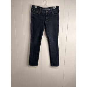 Old Navy Jeans Women's 6 Dark Blue Original Mid-Rise TAILLE MI-BASSE Tapered